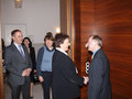 Bundesjustizministerin Brigitte Zypries gratuliert Max Stadler