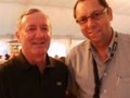 Am 16.7.2010 eröffnete Parl. Staatssekretär Dr. Max Stadler in Straubing als Schirmherr das Festival ''Jazz an der Donau'' gemeinsam mit Veranstalter Heinz Huber (rechts).