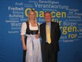 Politischer Aschermittwoch (09.03.2011) in Straubing Herr Dr. Max Stadler mit Bundestagskollegin Miriam Gruß