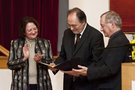 Die Laudatio für Dick Marty hielt Bundesjustizministerin Sabine Leutheusser-Schnarrenberger.